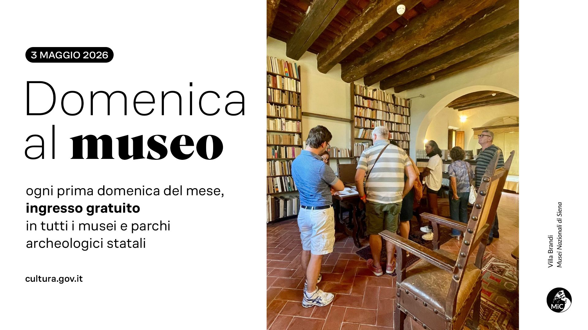 3 maggio 2026 Domenicalmuseo: Villa Brandi